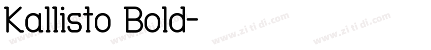 Kallisto Bold字体转换